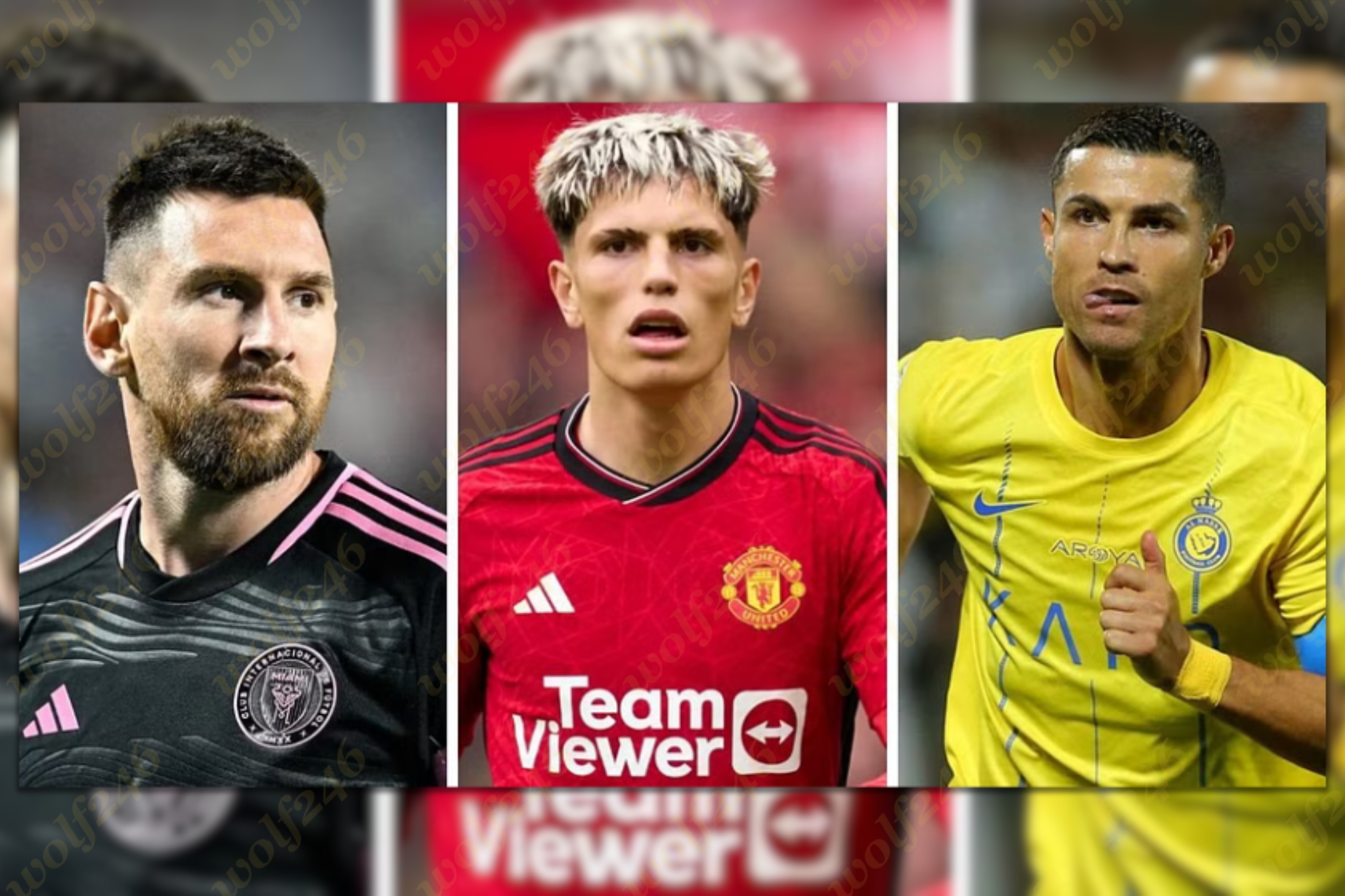 wolf246.co កីឡាករ Angel Di Maria ផ្តែផ្តាំ Garnacho អំពីរឿង Ronaldo និង Messi