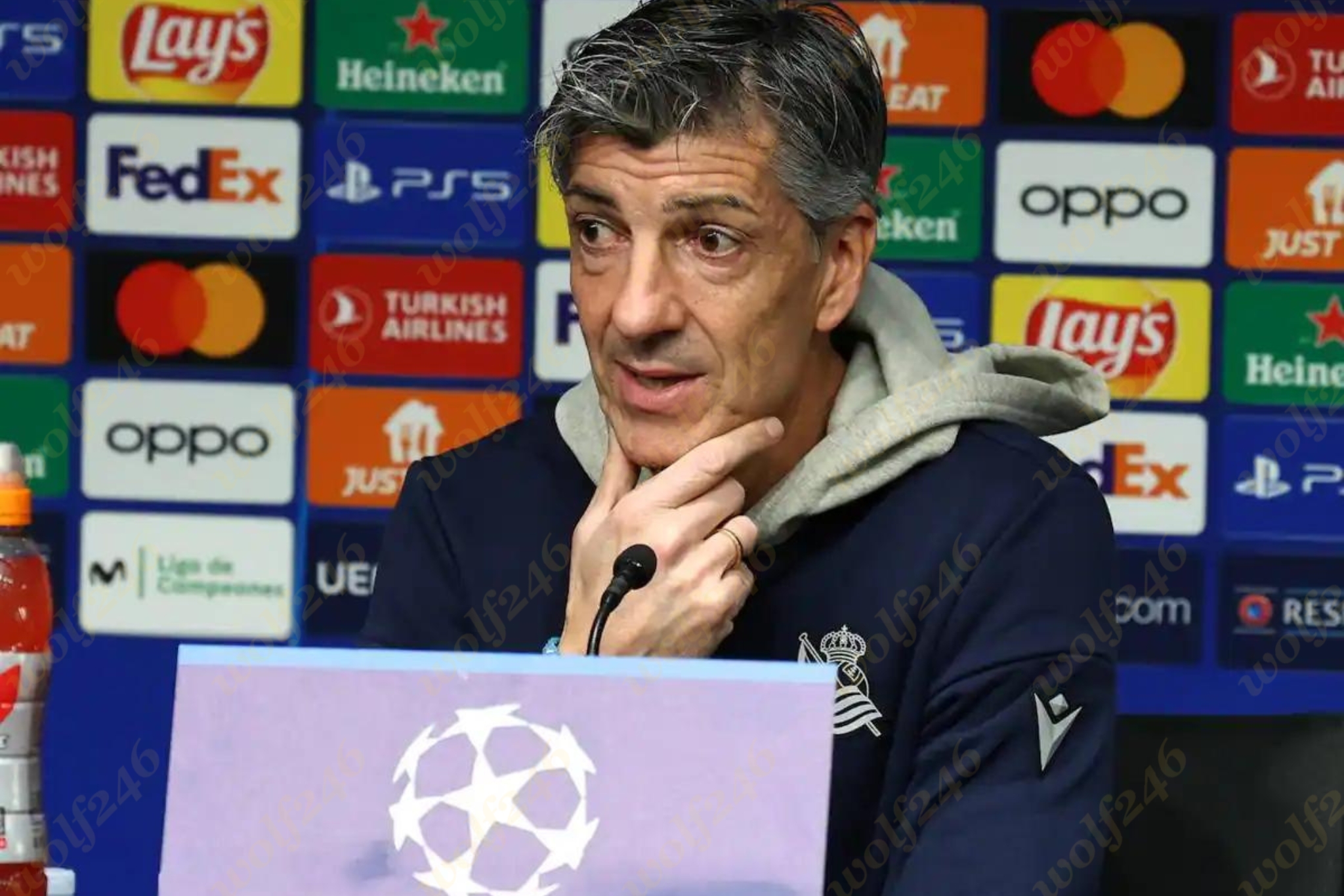 wolf246.co គ្រូបង្វឹក Real Sociedad ចាត់ទុក PSG ជាក្រុមដែលអាចឈ្នះពាន UCL រដូវកាលនេះ