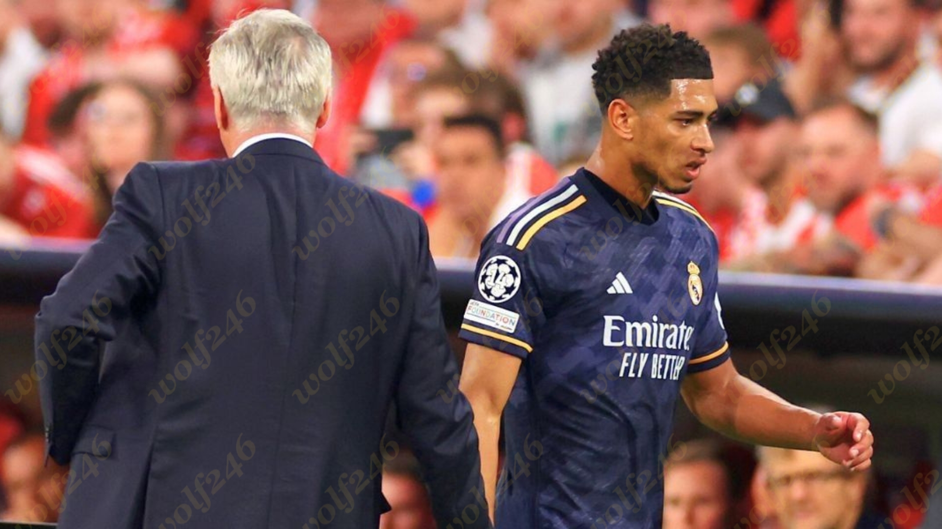 wolf246.co Ancelotti ប្រាប់ពីមូលហេតុដែលលោកផ្លាស់ប្តូរ Bellingham ចេញត្រឹមនាទីទី៧៥