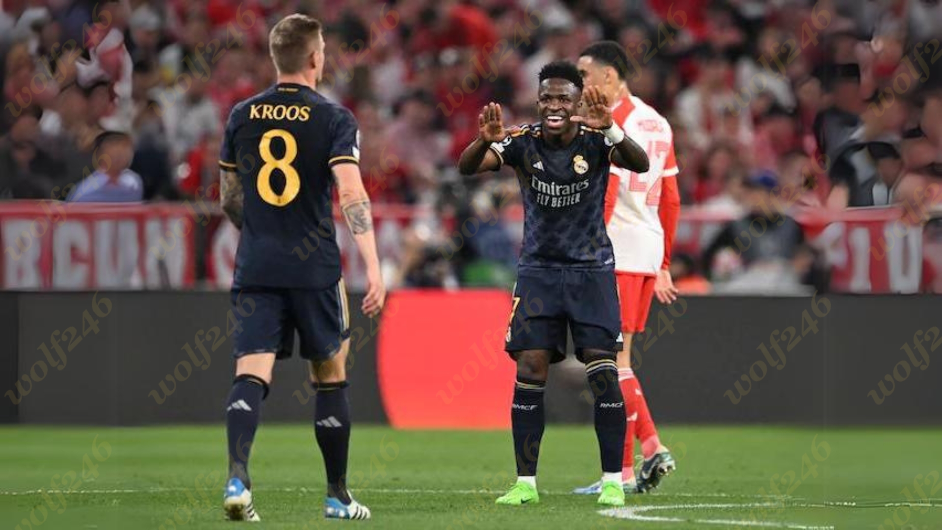 wolf246.co Kroos បញ្ជូនបាល់អោយ Vinicius ស៊ុតគ្រាប់ទី១ ល្អដូចផ្កា ខណៈ Real Madrid 2-2 Bayern